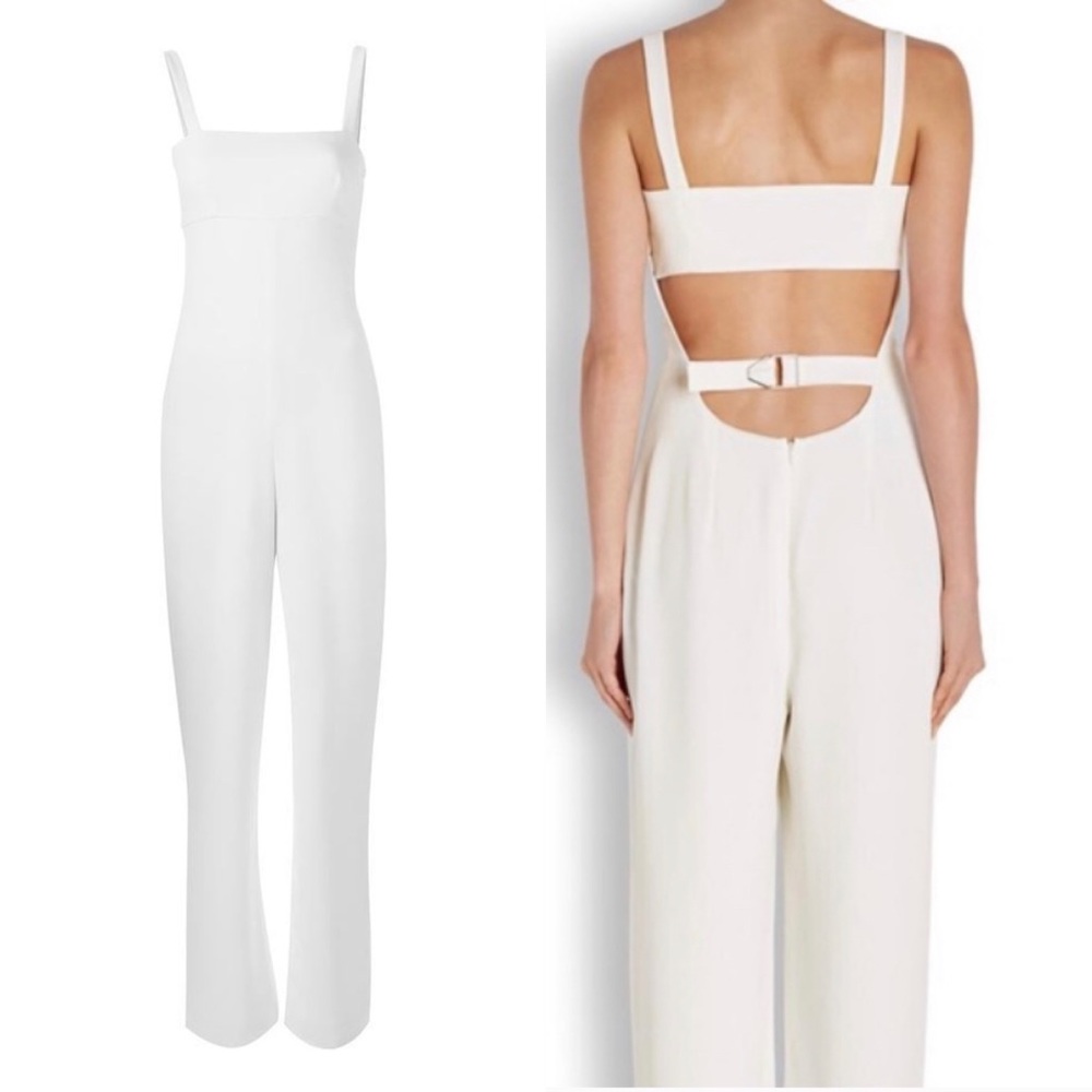 T by Alexander Wang Back-Cutout Bandeau Jumpsuit - Picture 1 of 6